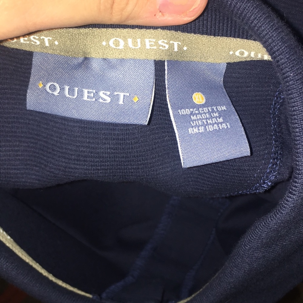 Solid Blue Polo With Subtle Stripes - image 4